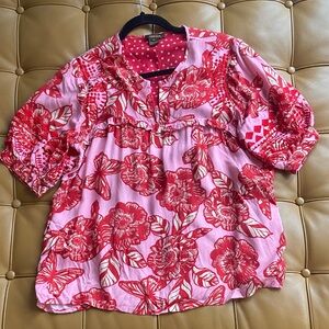 Floral Pink Blouse